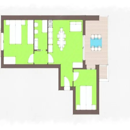 With Private Terraces And Pool Apartment *